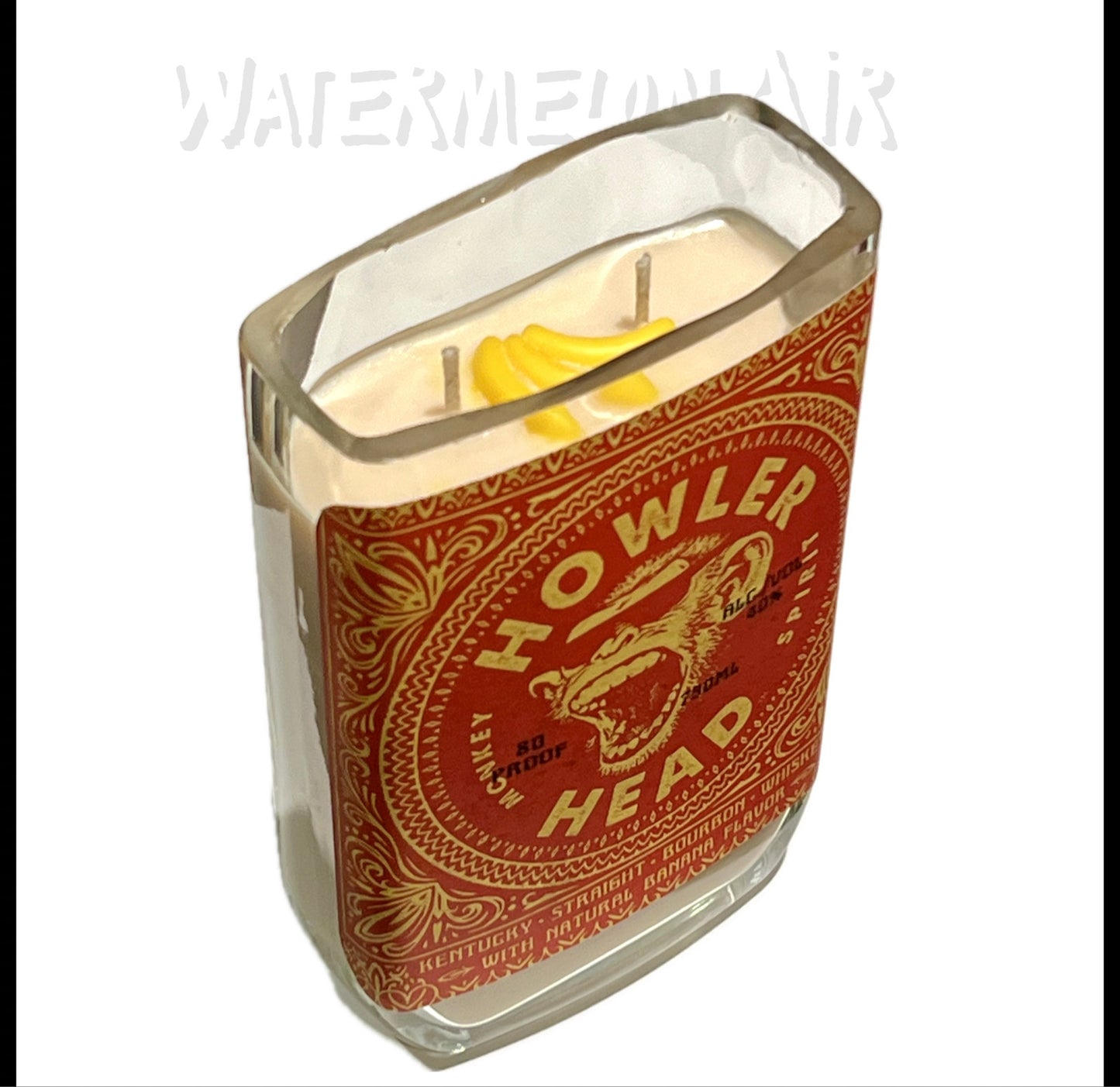 BANANA Bottle Candle Scented in Banana Bread