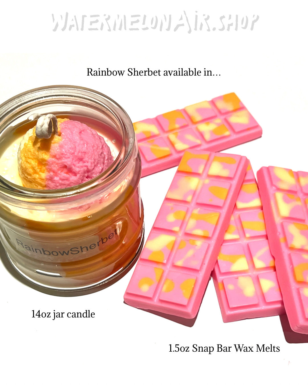 RAINBOW SHERBET Soy Candle 4oz