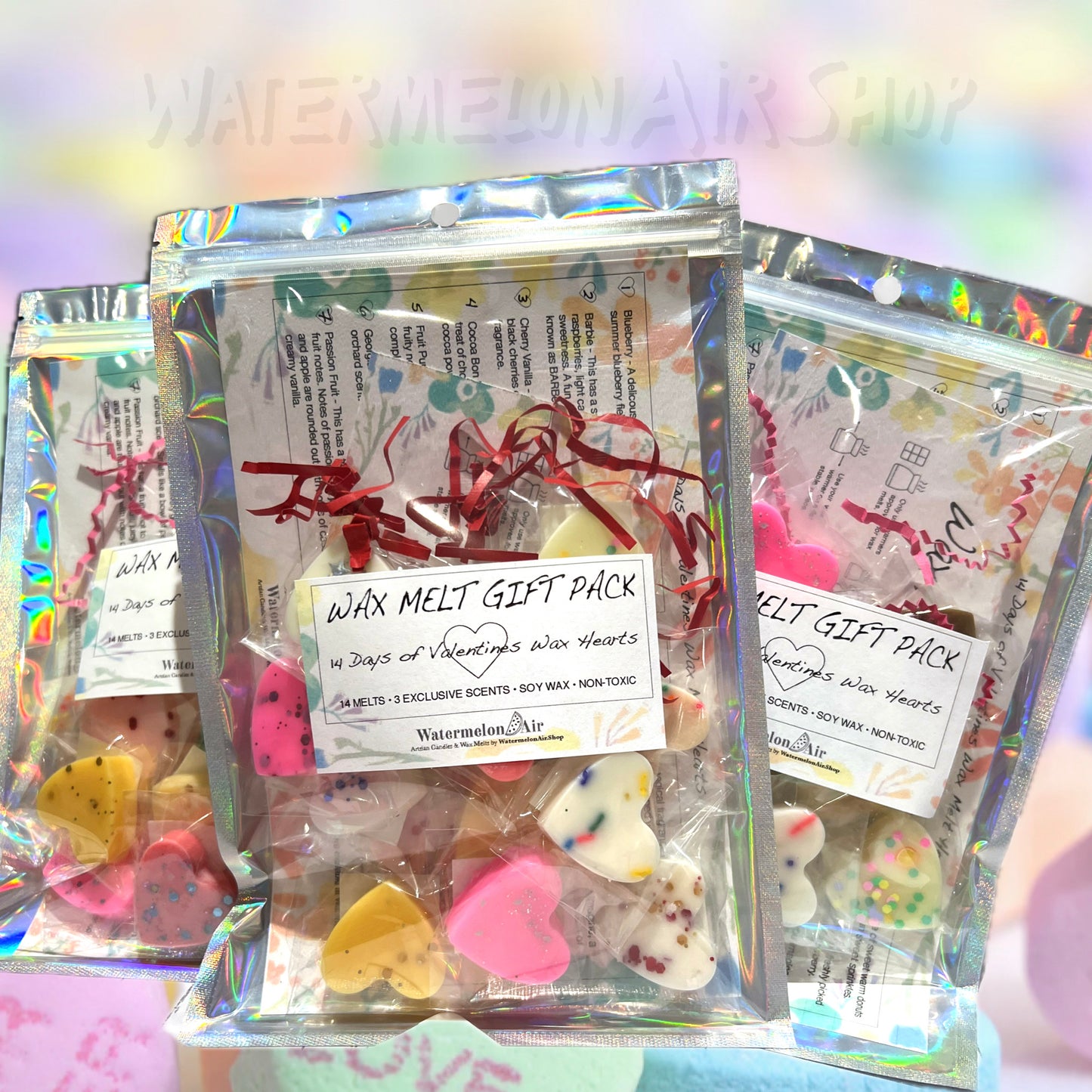 Variety Pack Wax Melt Hearts|Try them first| Trial Pack Gifts | Wax Melt Gift Set | Valentine’s Day