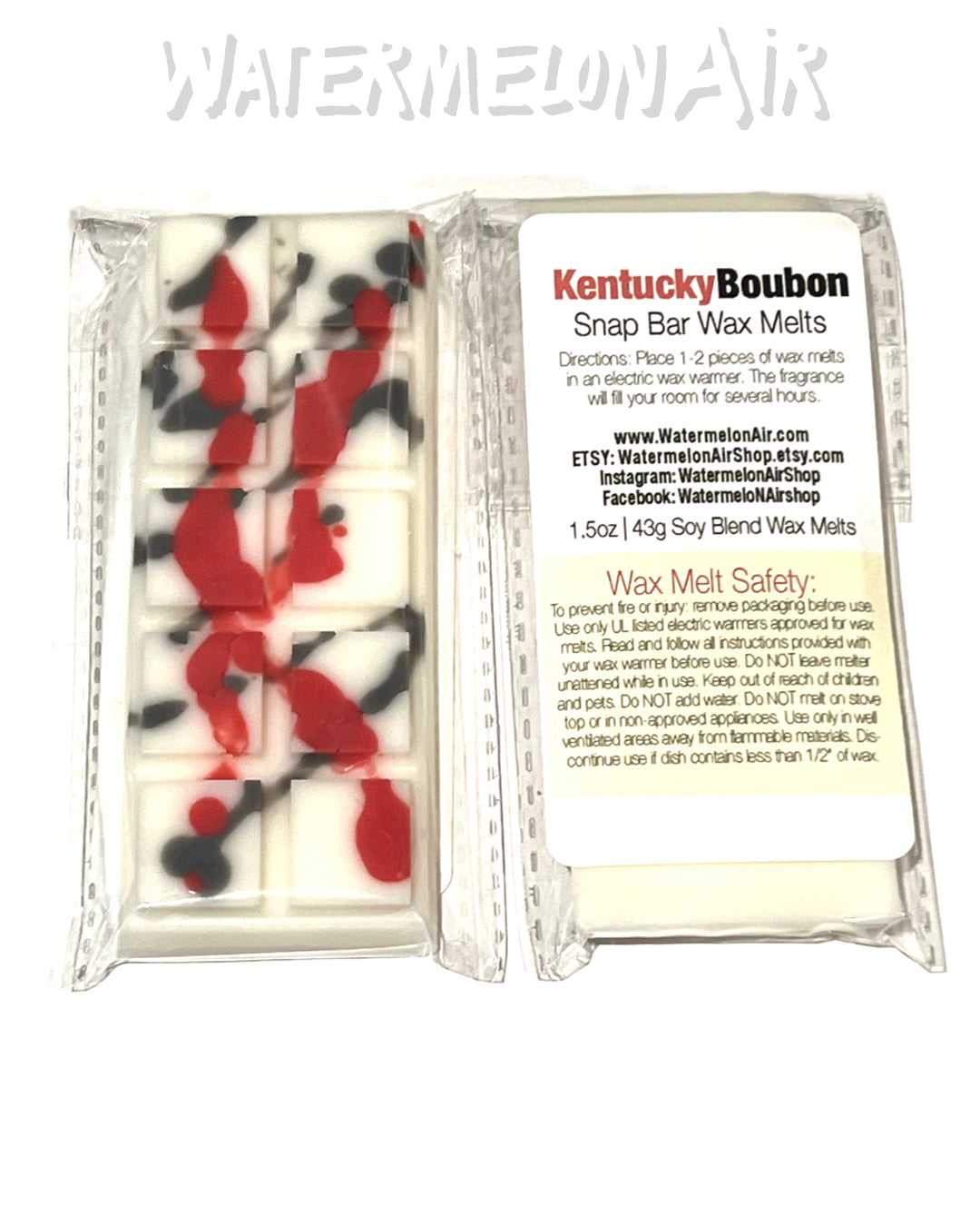 BOURBON KENTUCKY Wax Snap Bar Melts -New Look