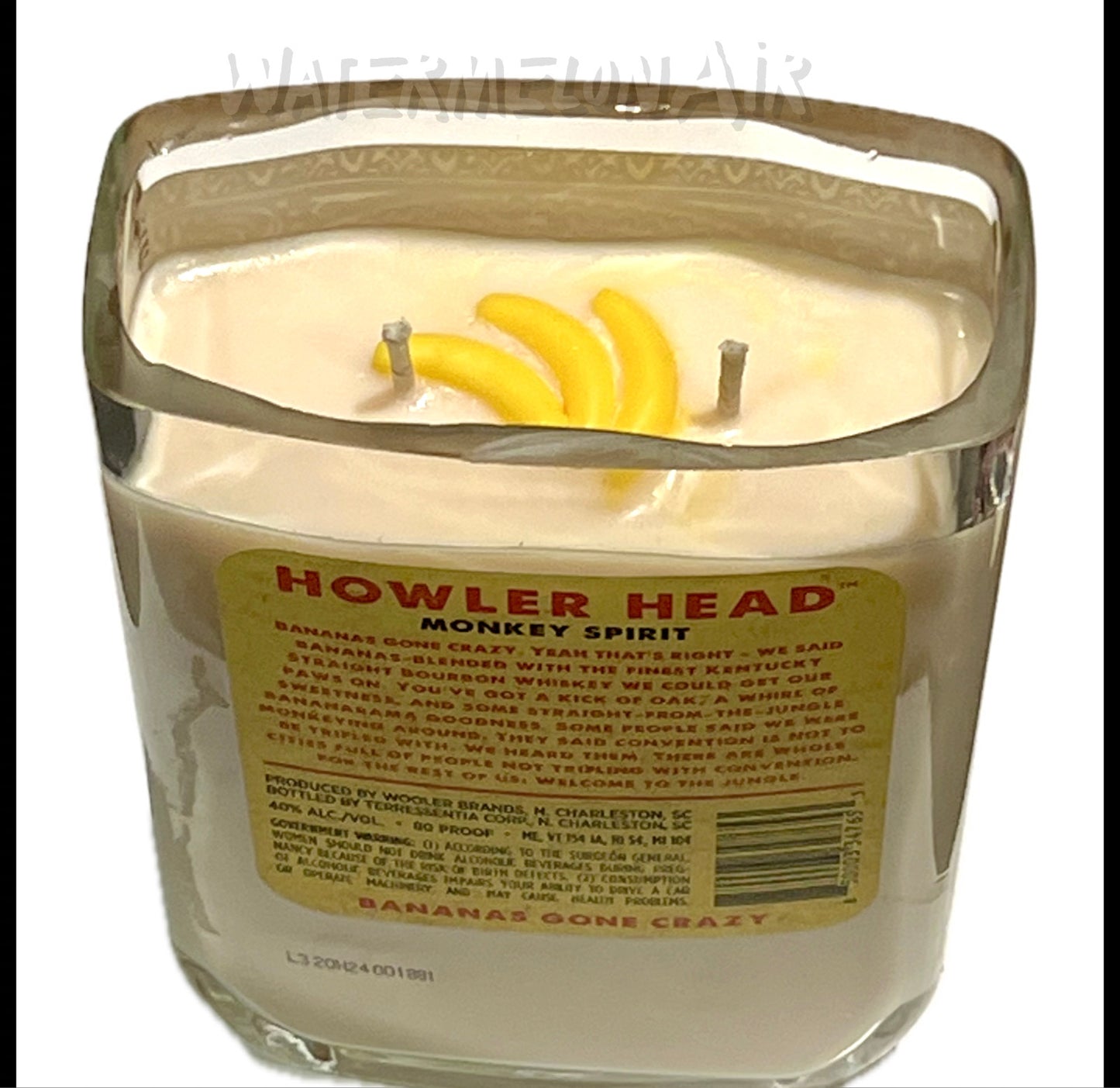 BANANA Bottle Candle Scented in Banana Bread