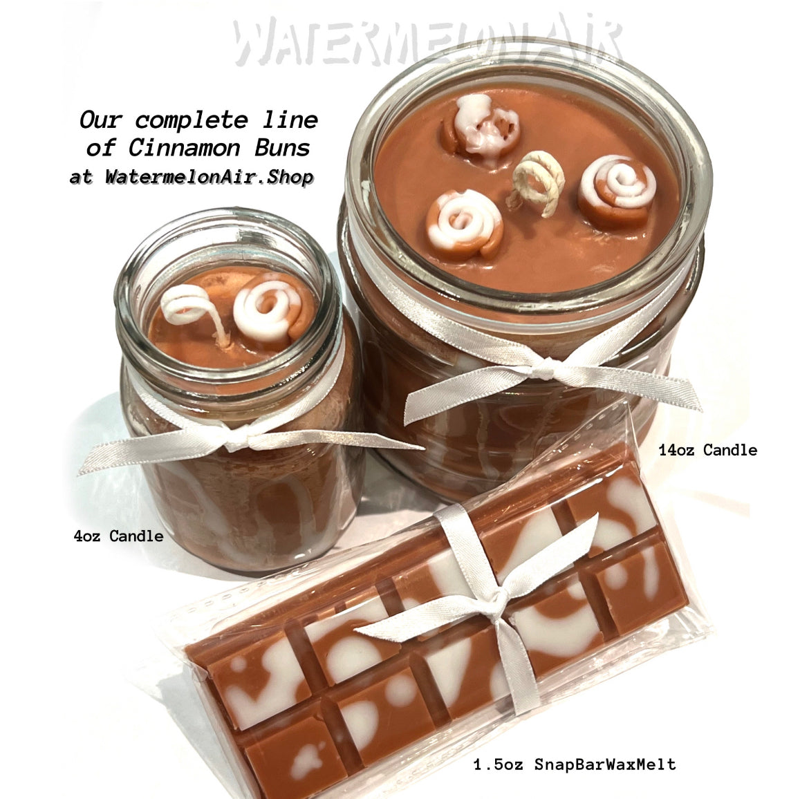 CINNAMON BUNS Soy Candle 4oz | fake food | travel candle