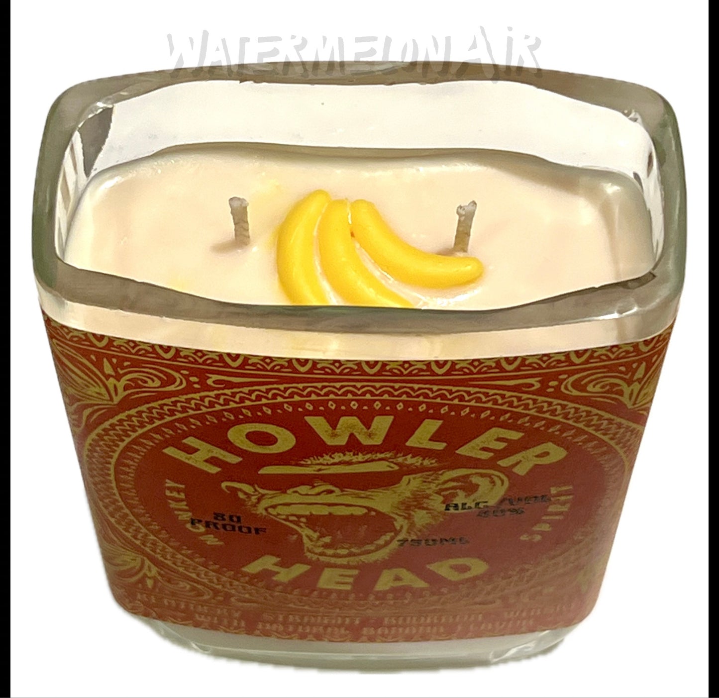 BANANA Bottle Candle Scented in Banana Bread