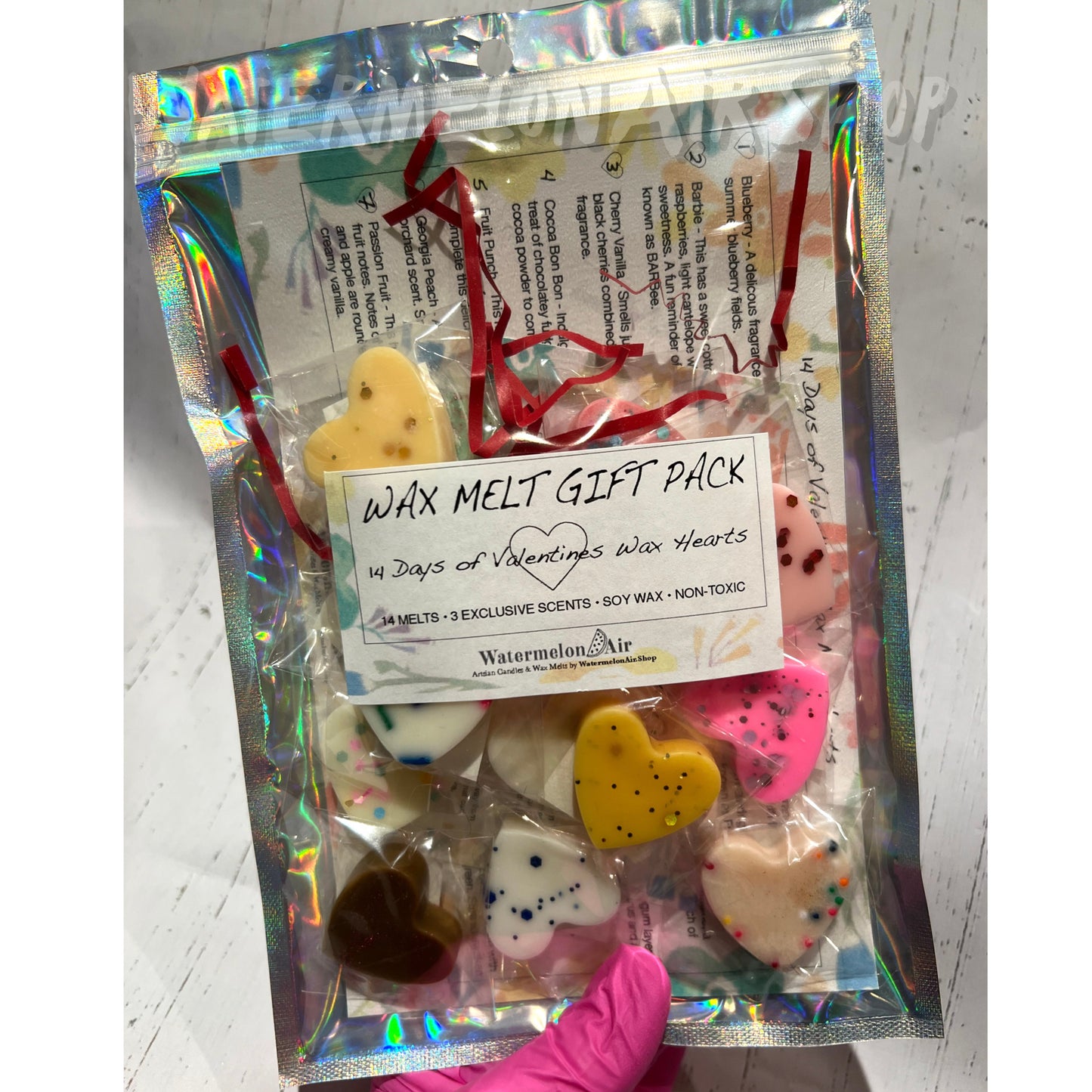 Variety Pack Wax Melt Hearts|Try them first| Trial Pack Gifts | Wax Melt Gift Set | Valentine’s Day