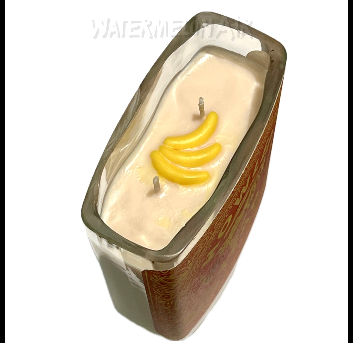BANANA Bottle Candle Scented in Banana Bread