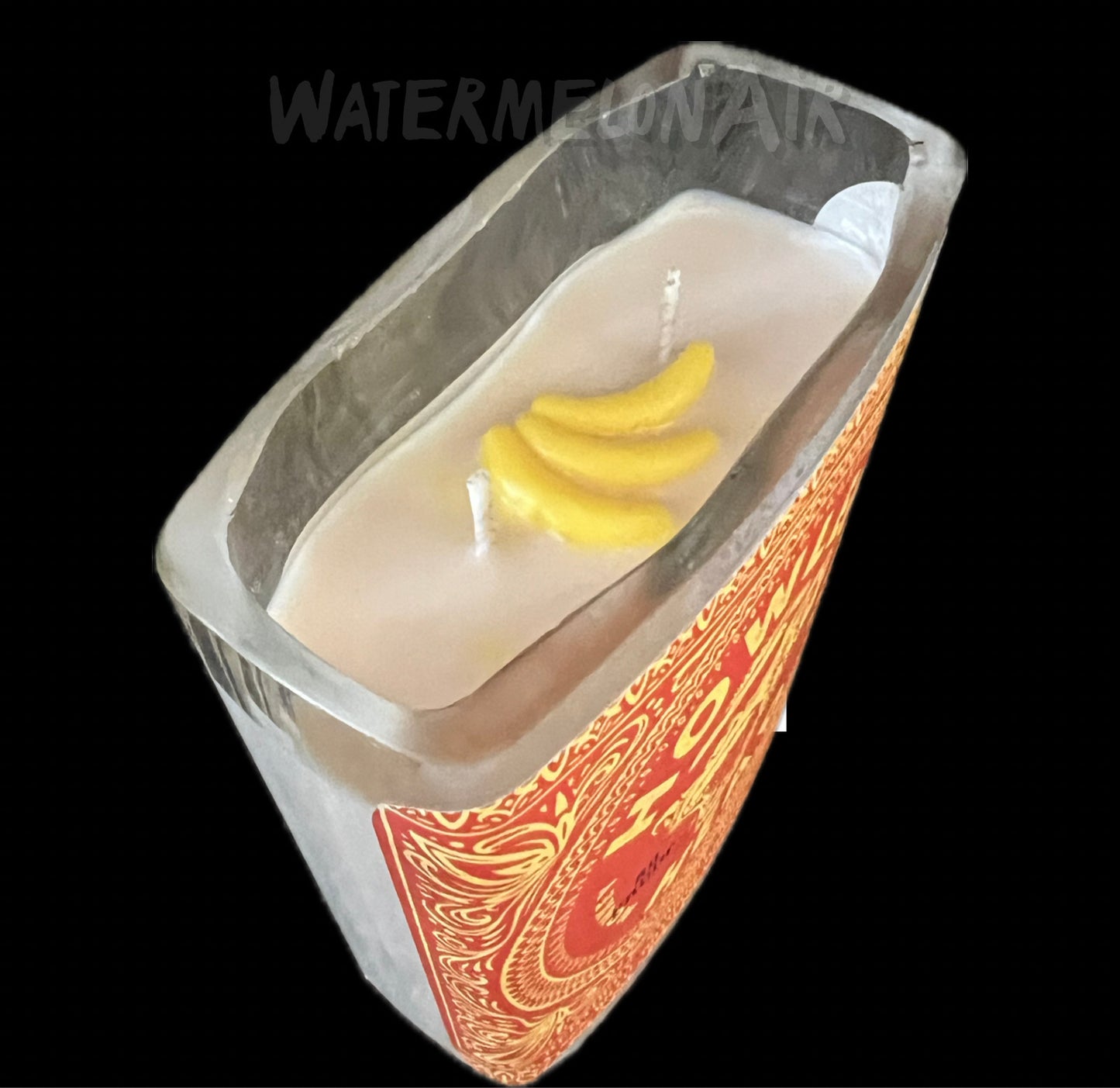 BANANA Bottle Candle Scented in Banana Bread