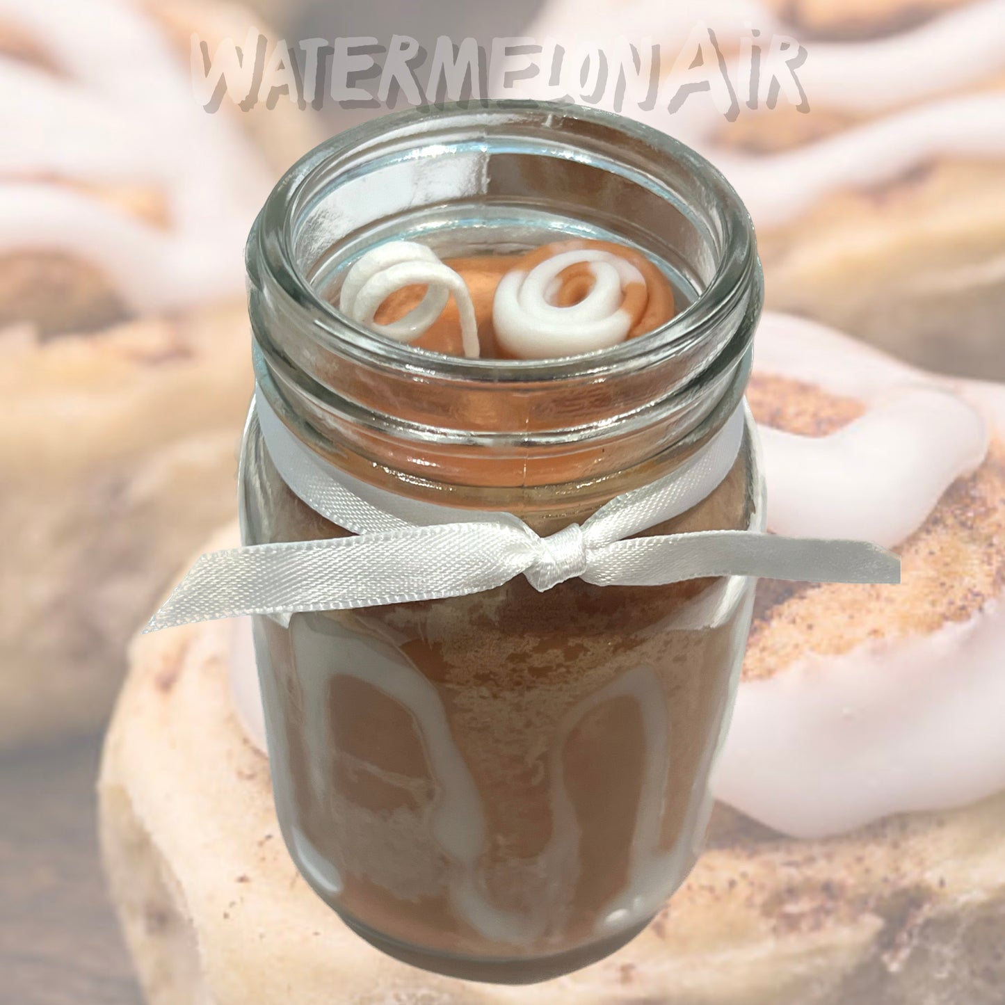 CINNAMON BUNS Soy Candle 4oz | fake food | travel candle