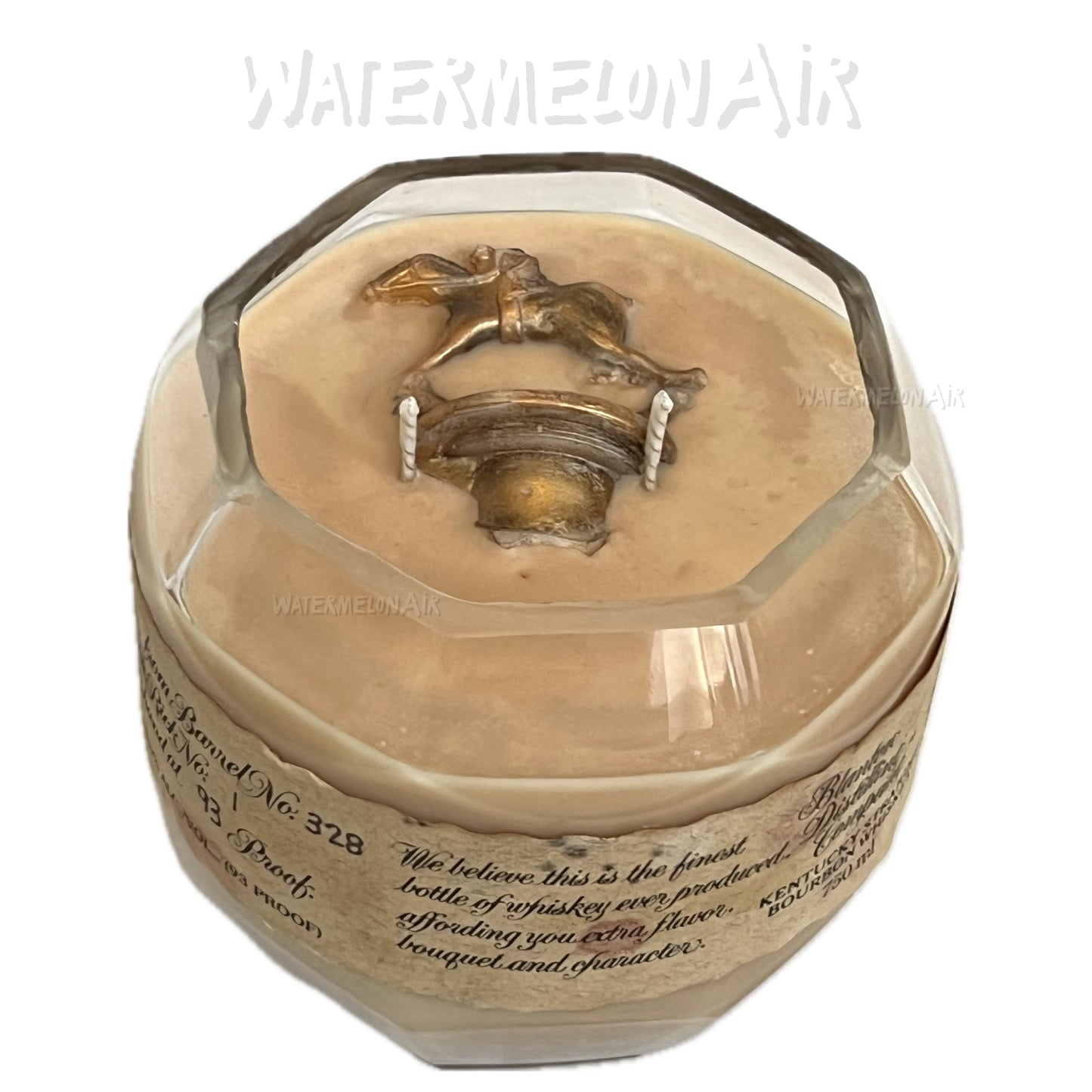 Bourbon Bottle Candle - Soy Wax - Cotton Wick - Upcycled Bottle