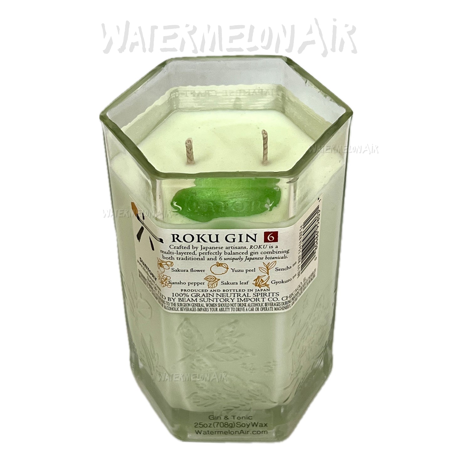 ROKU GIN & TONIC Bottle Candle