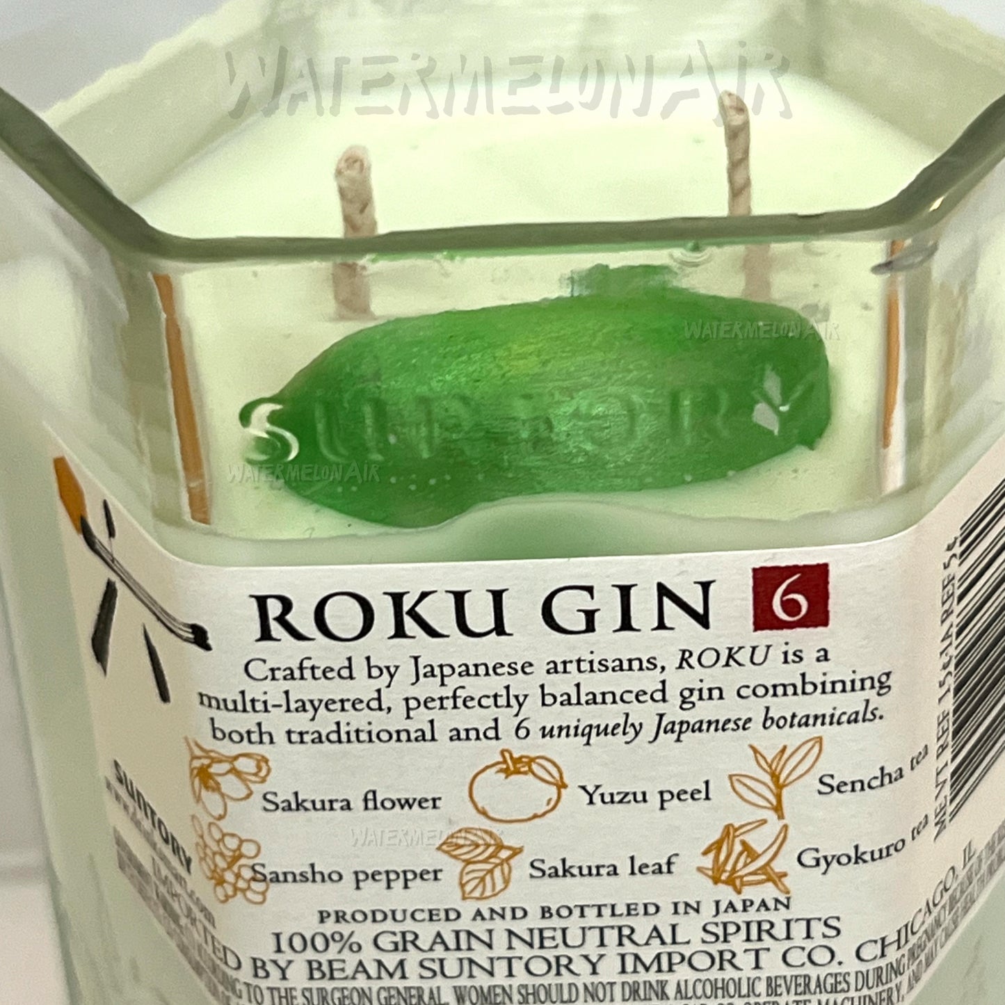ROKU GIN & TONIC Bottle Candle