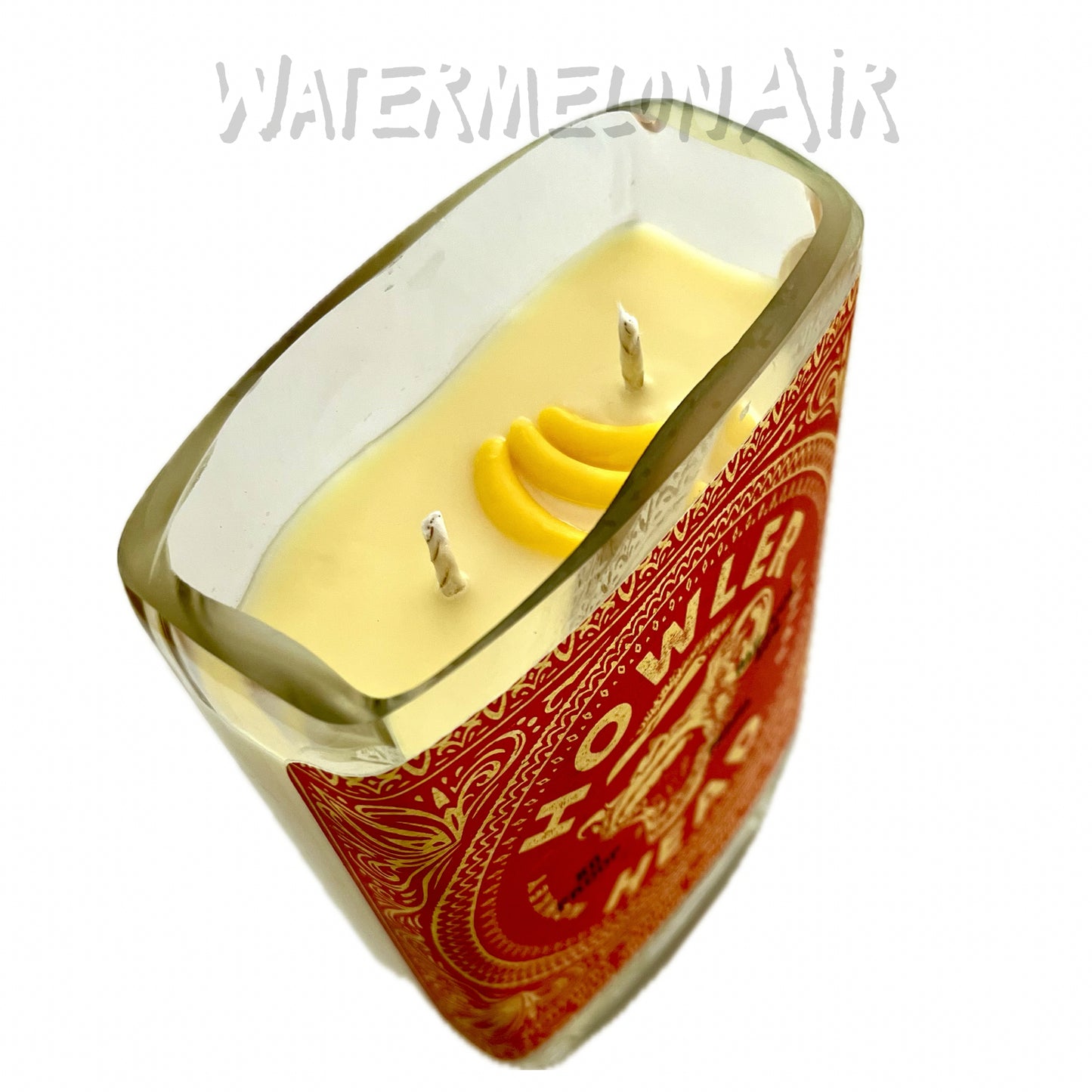 BANANA Bottle Candle Scented in Banana Bread