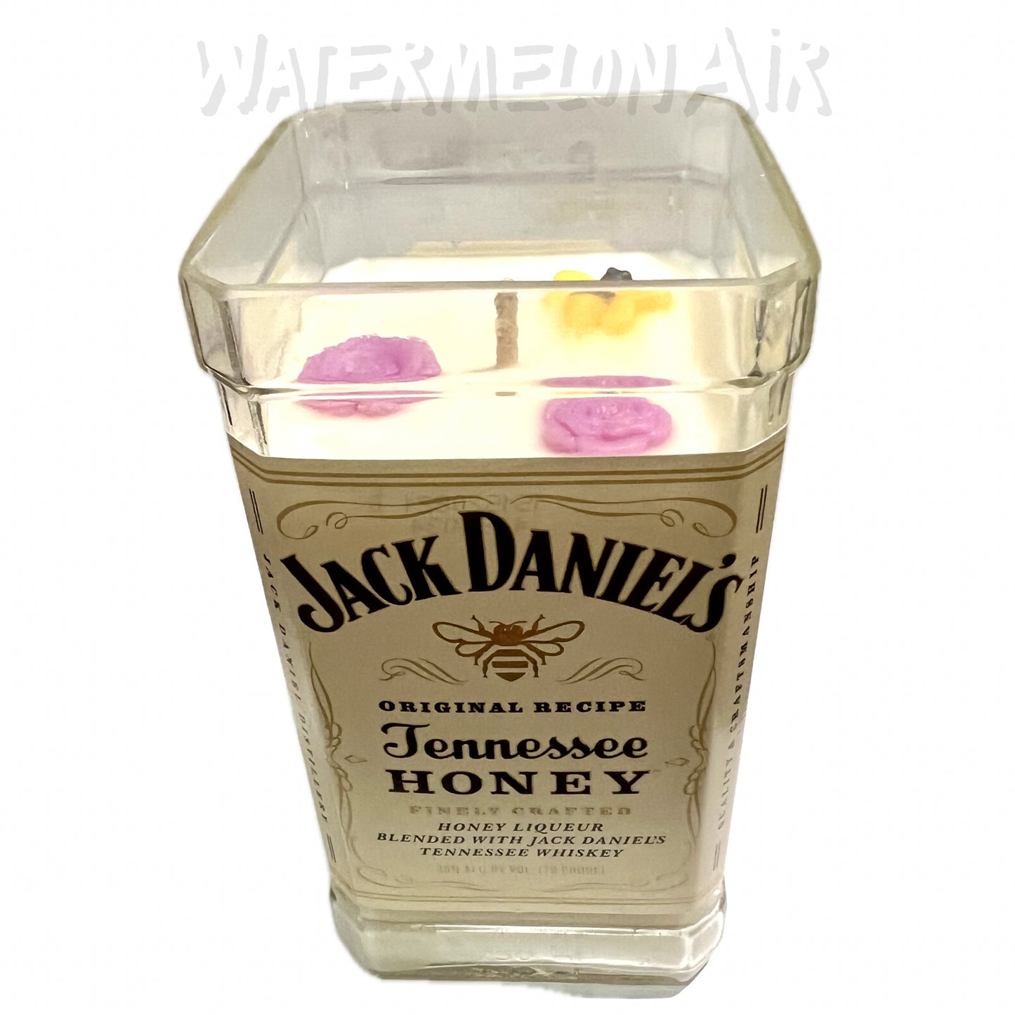 JD Honey Vanilla & Jasmine Bottle Candle | Huge Candle | Soy | Natural Clean Burn | 33oz | Gift | Home Decor