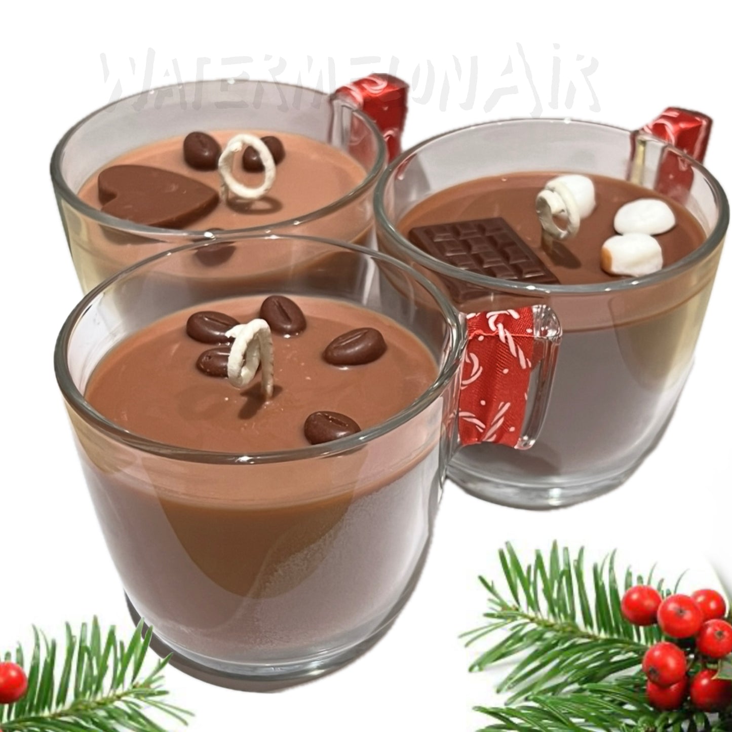 HOT COCOA Cup 8oz Soy Candle | smells like cocoa | cocoa candles | faux food