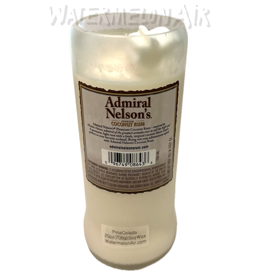 Pina Colada Bottle Candle | summer candles | non toxic candles | pet safe | Admiral Nelson's candle