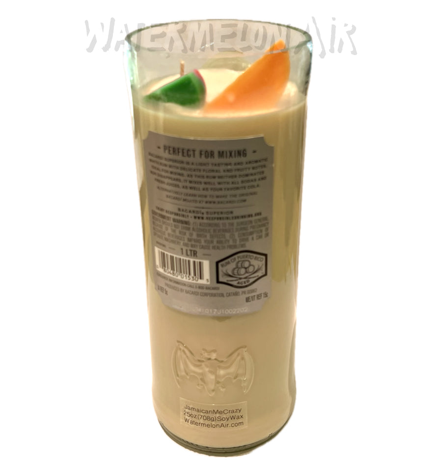 JamaicanMeCrazy Bottle Candle | summer candles | non toxic candles | pet safe | BACARDÍ candle