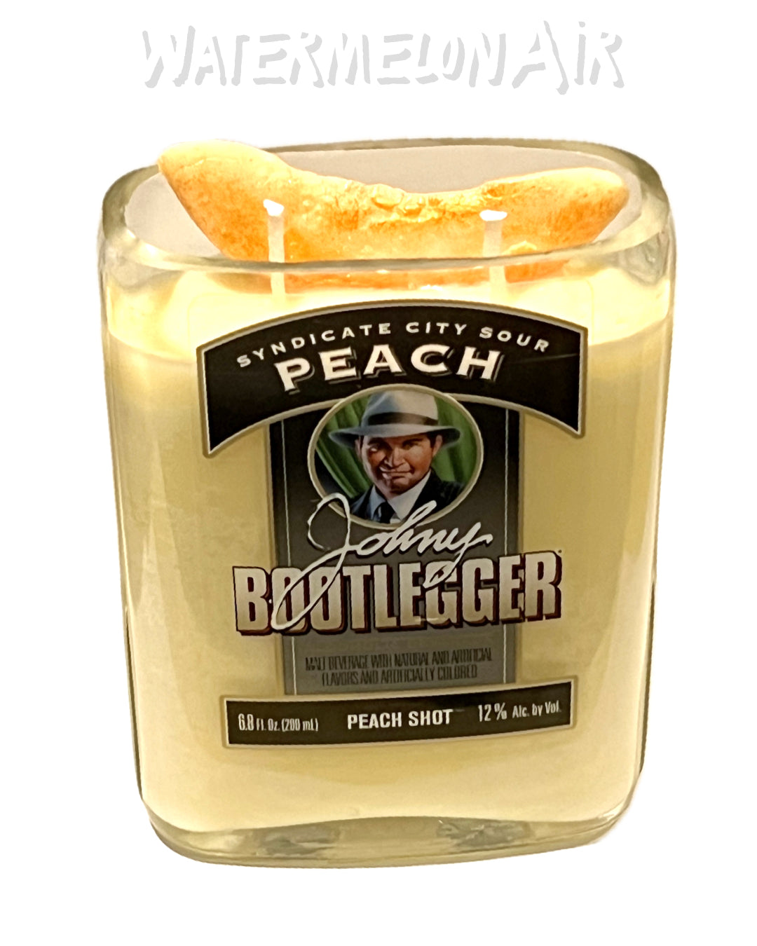 PEACH BOURBONWOOD Bottle Candle | Peach | BourbonWood Scent