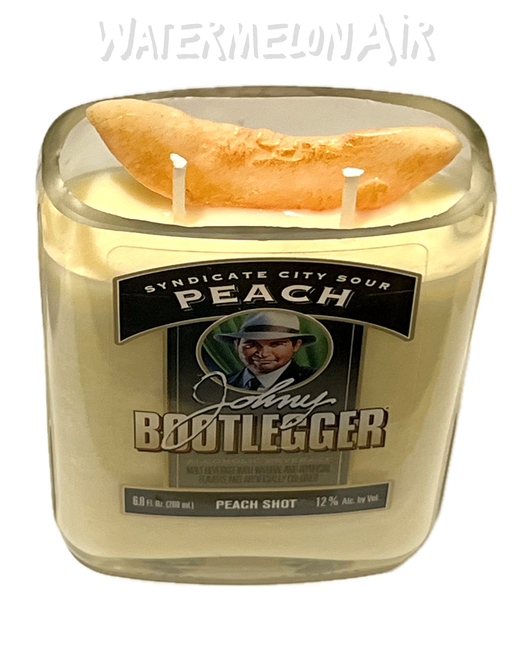 PEACH BOURBONWOOD Bottle Candle | Peach | BourbonWood Scent