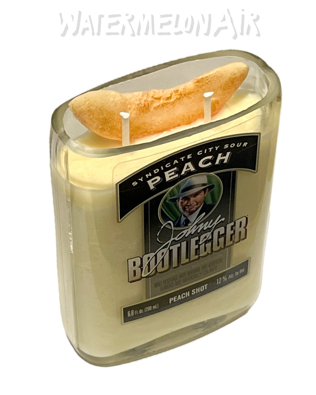 PEACH BOURBONWOOD Bottle Candle | Peach | BourbonWood Scent
