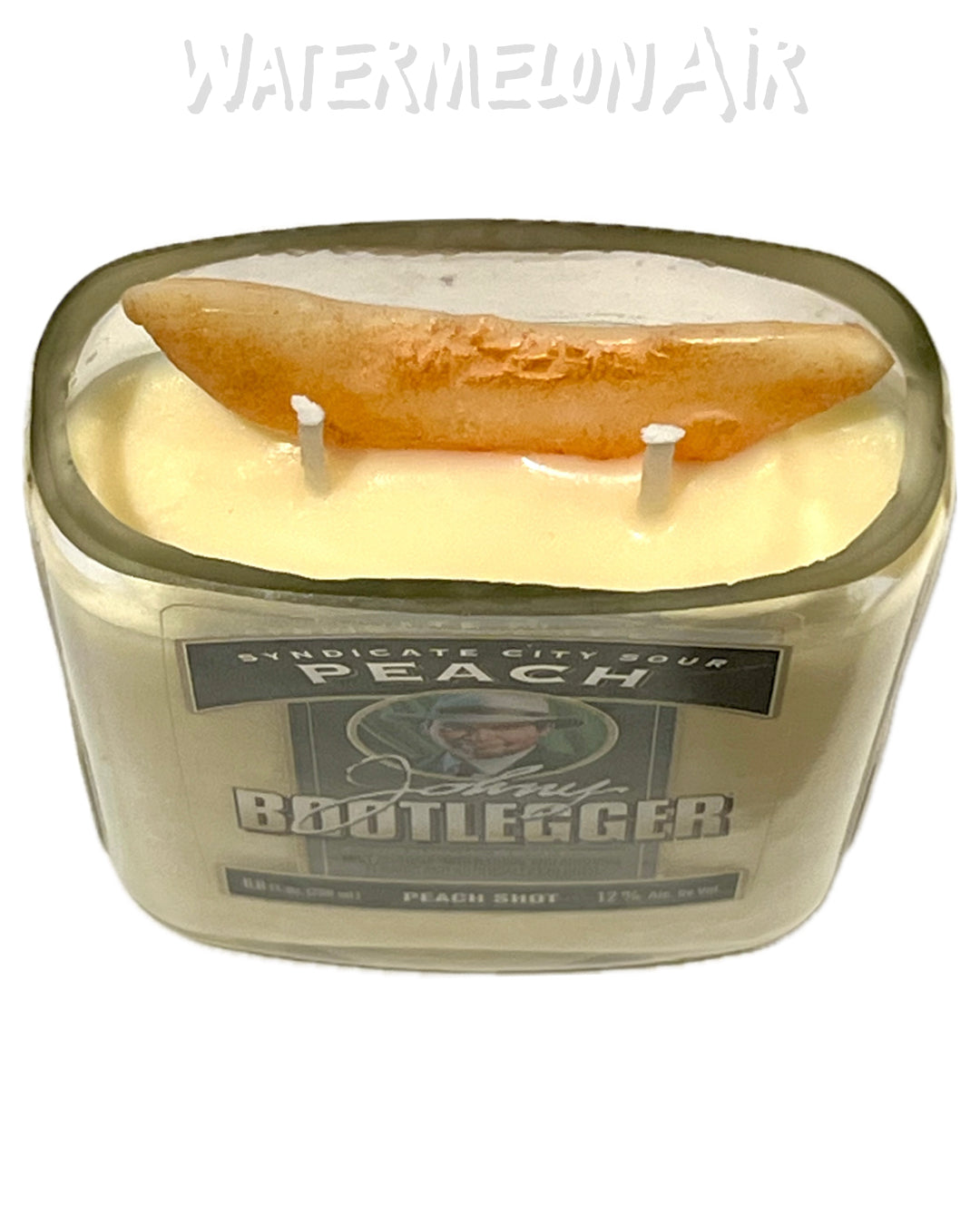 PEACH BOURBONWOOD Bottle Candle | Peach | BourbonWood Scent