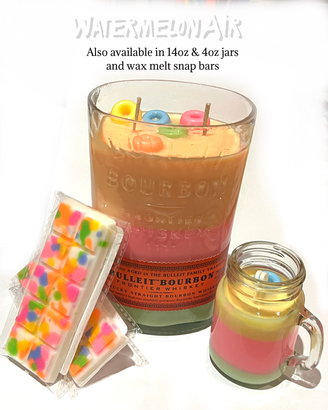 FRUIT LOOPY Bottle Candle | cereal candle | cheerful | gift | Cocktail Candle