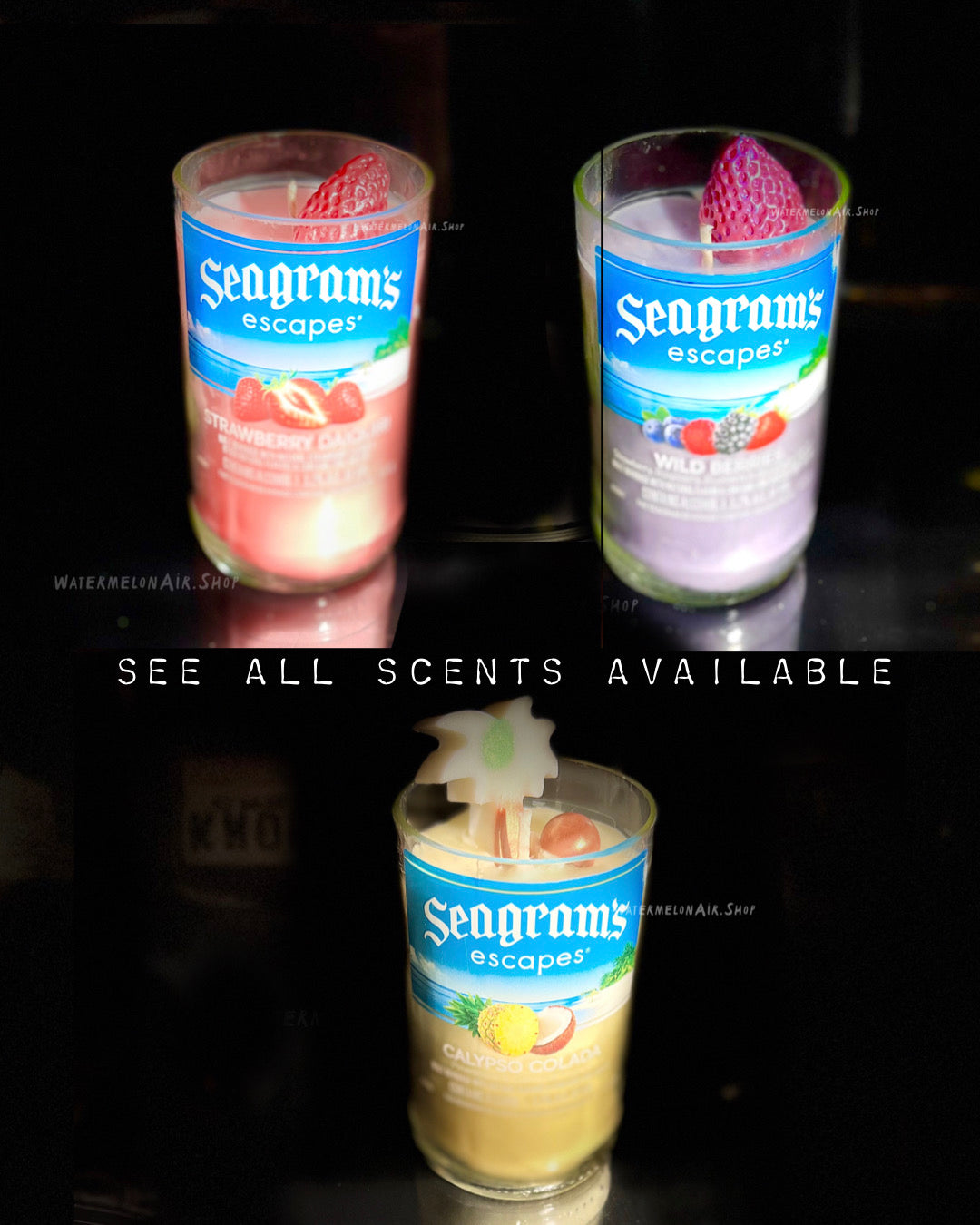 Wildberry Daiquiri Bottle Candle | Summer scents | Gift Giving