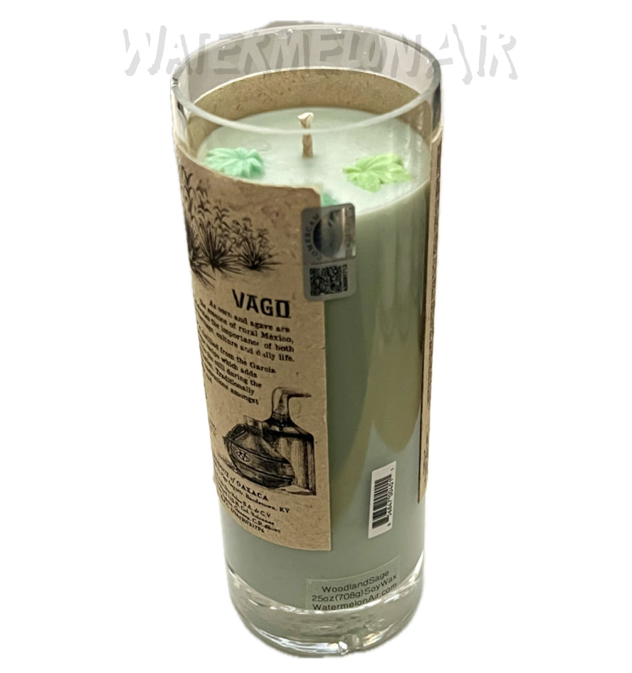 Woodland Sage Bottle Candle | summer candles | non toxic candles | pet safe | Vago Elot bottle candle