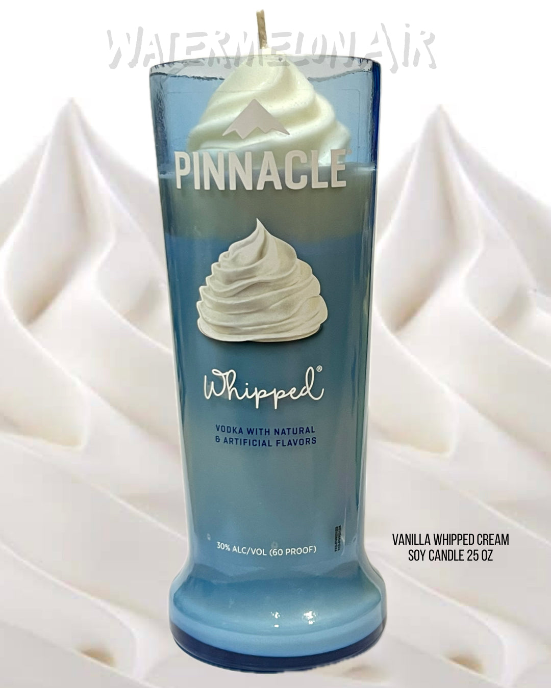 VANILLA WHIPPED CREAM Bottle Candle | Fake food candle | soy wax candle | no toxins | smells so good