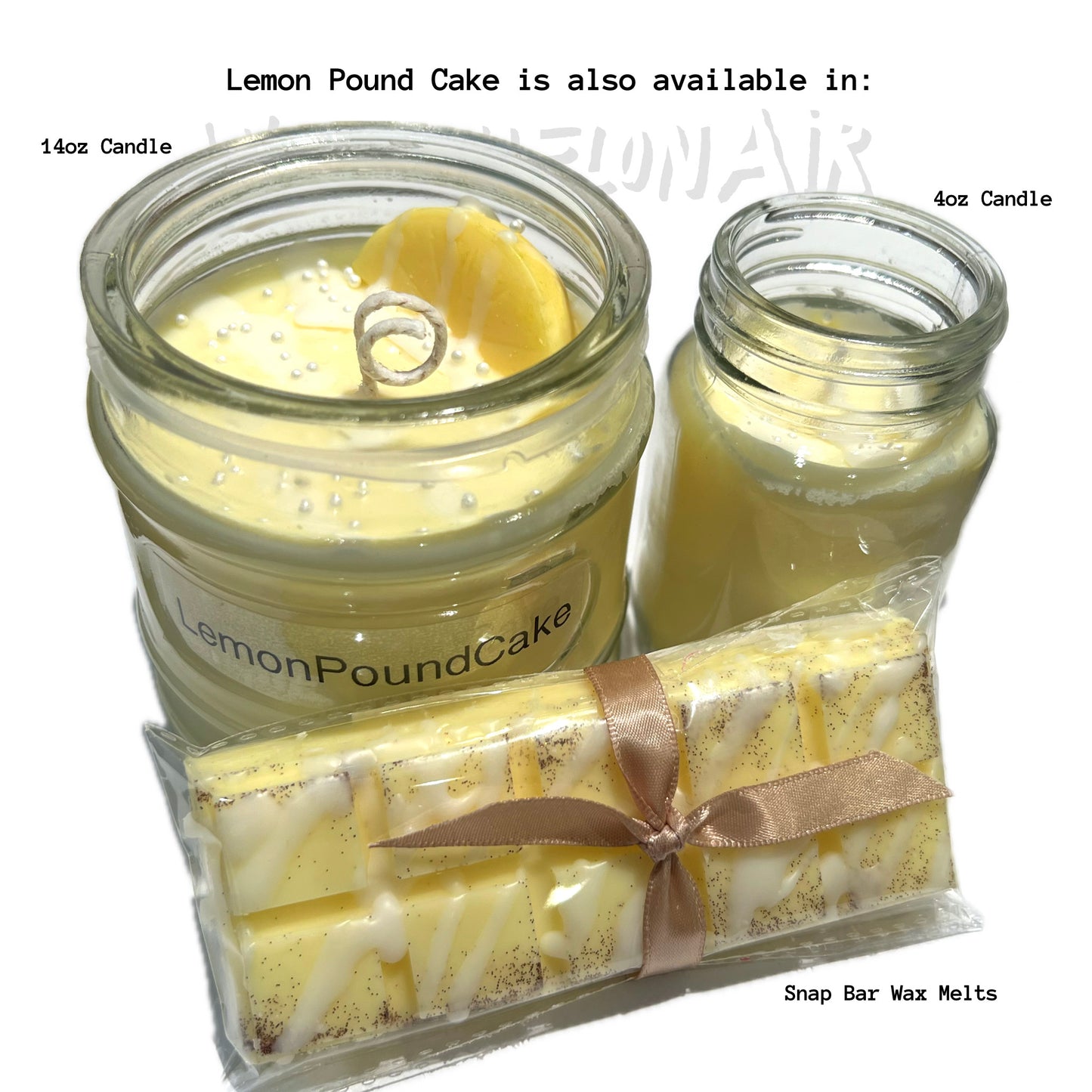 LEMON POUND CAKE Soy Candle | 14oz | Candle Gift | natural soy wax | smells like lemon pound cake | fresh baked scent