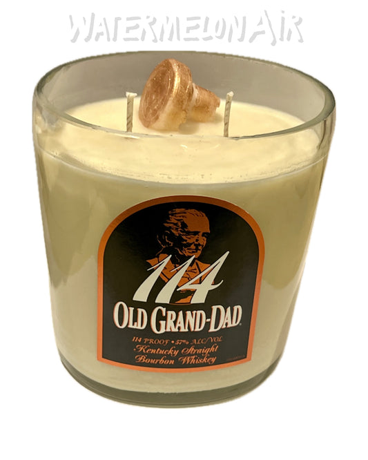 BowTies & Bourbon Bottle Candle / masculine scented Candle