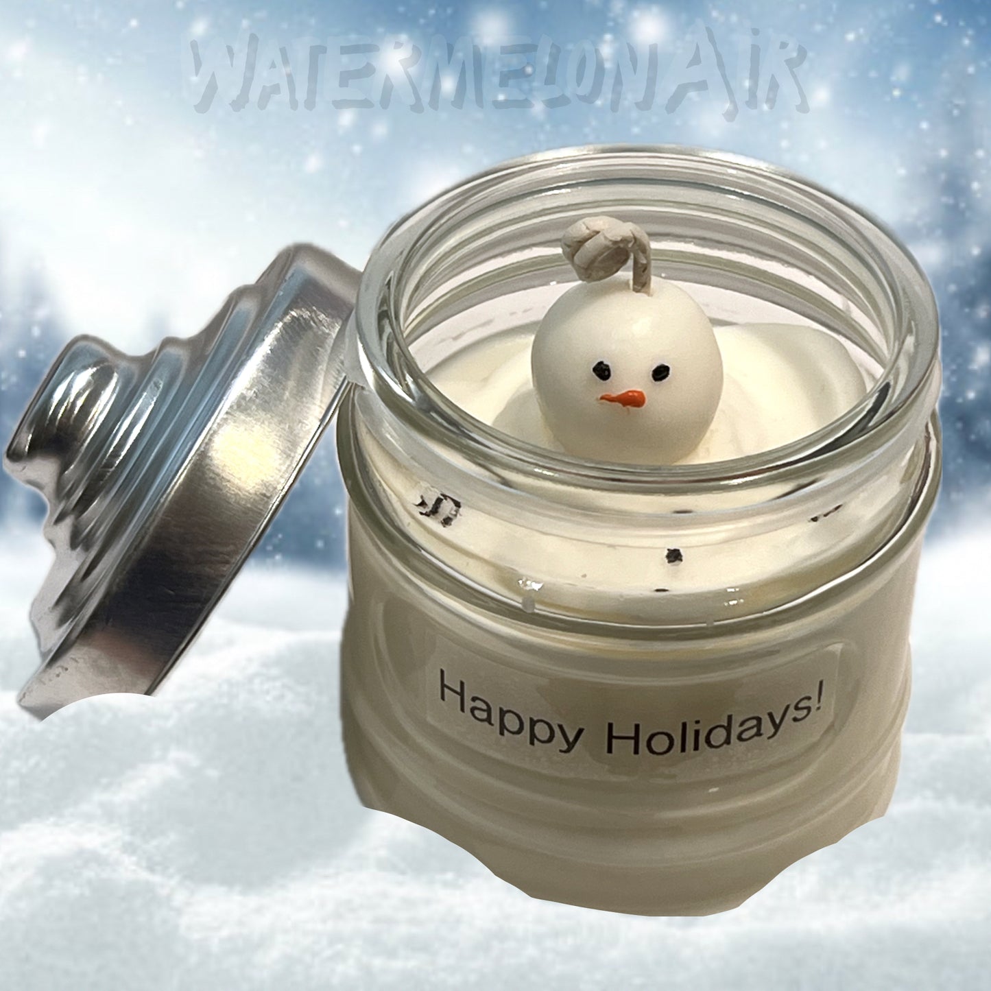 SNOWMAN MARSHMALLOW 12oz Soy Candle | Holiday gift | Food scent |decor candle | Snowman candle