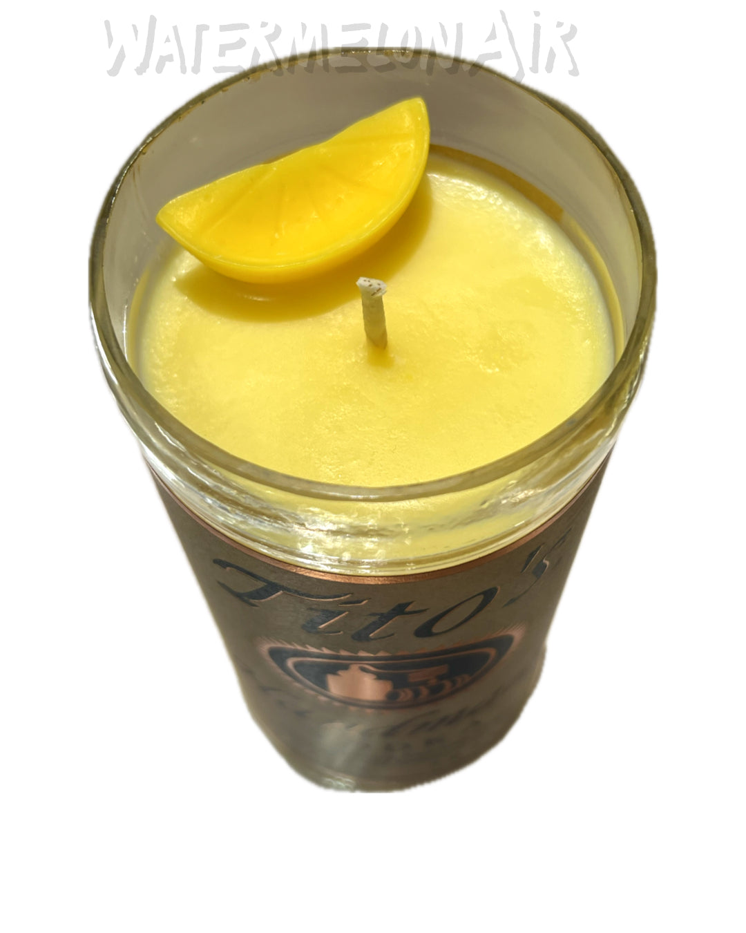 VODKA LEMONADE Titos Bottle Candle| Soy Wax Candle | Lemon Scented | man cave | she shed | upscale gift | natural | non-toxic candles