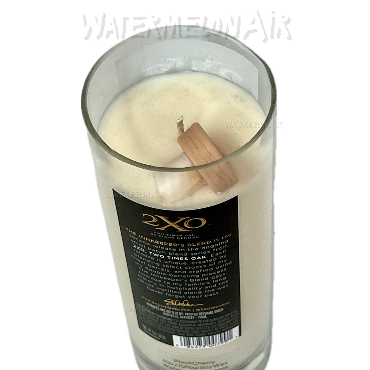 2XO Bottle Candle | Black Cherry Scent | man cave | she shed | upscale gift | natural | non-toxic candles