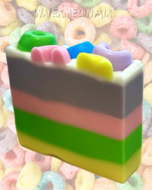 Fruit Loopy Soap, Goat’s Milk Natural Soap, Hand Poured Soap, Handcrafted Soap, Softening Soap, Fresh Scented, Artisan Bar soap
