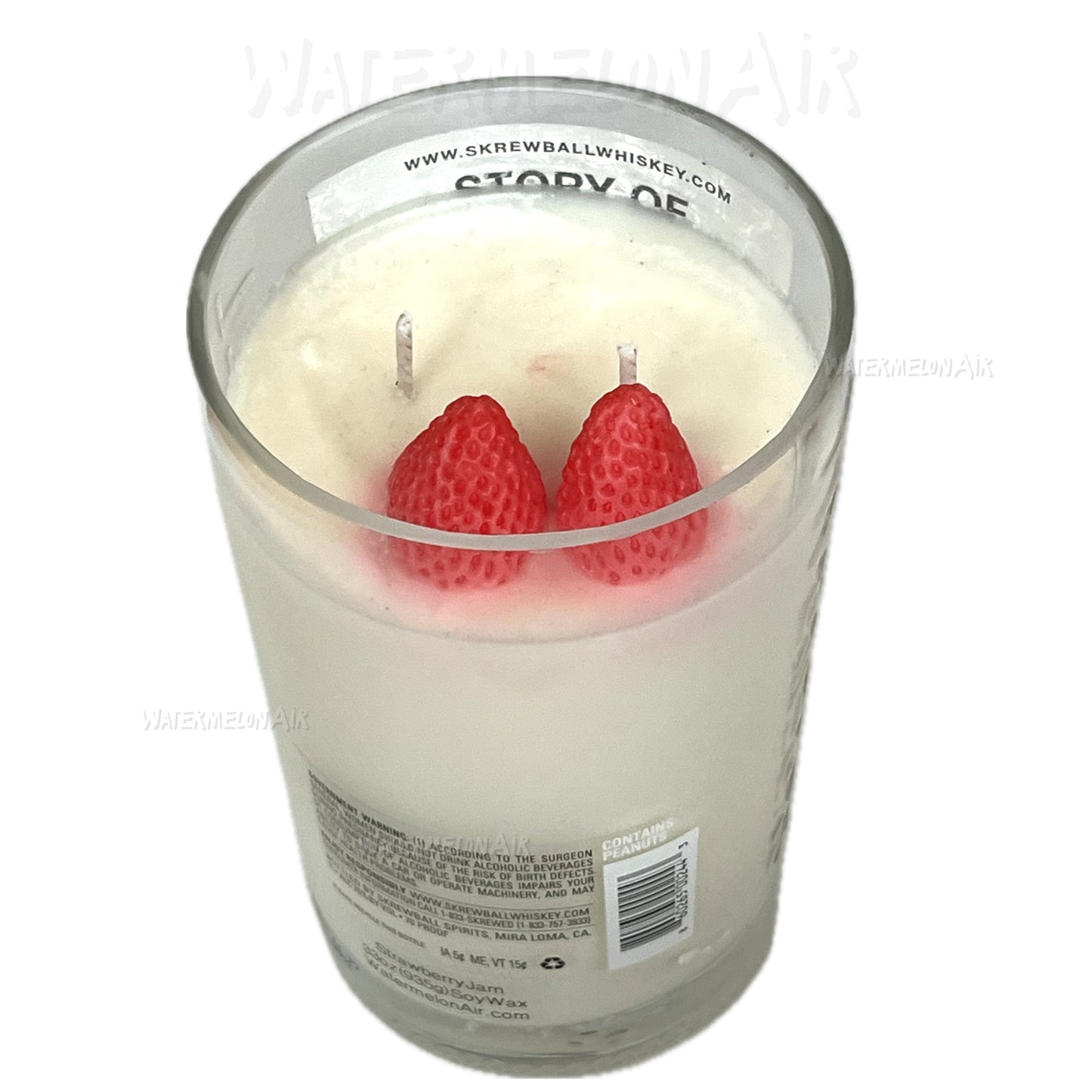 SCREWBALL Strawberry Jam Bottle Candle