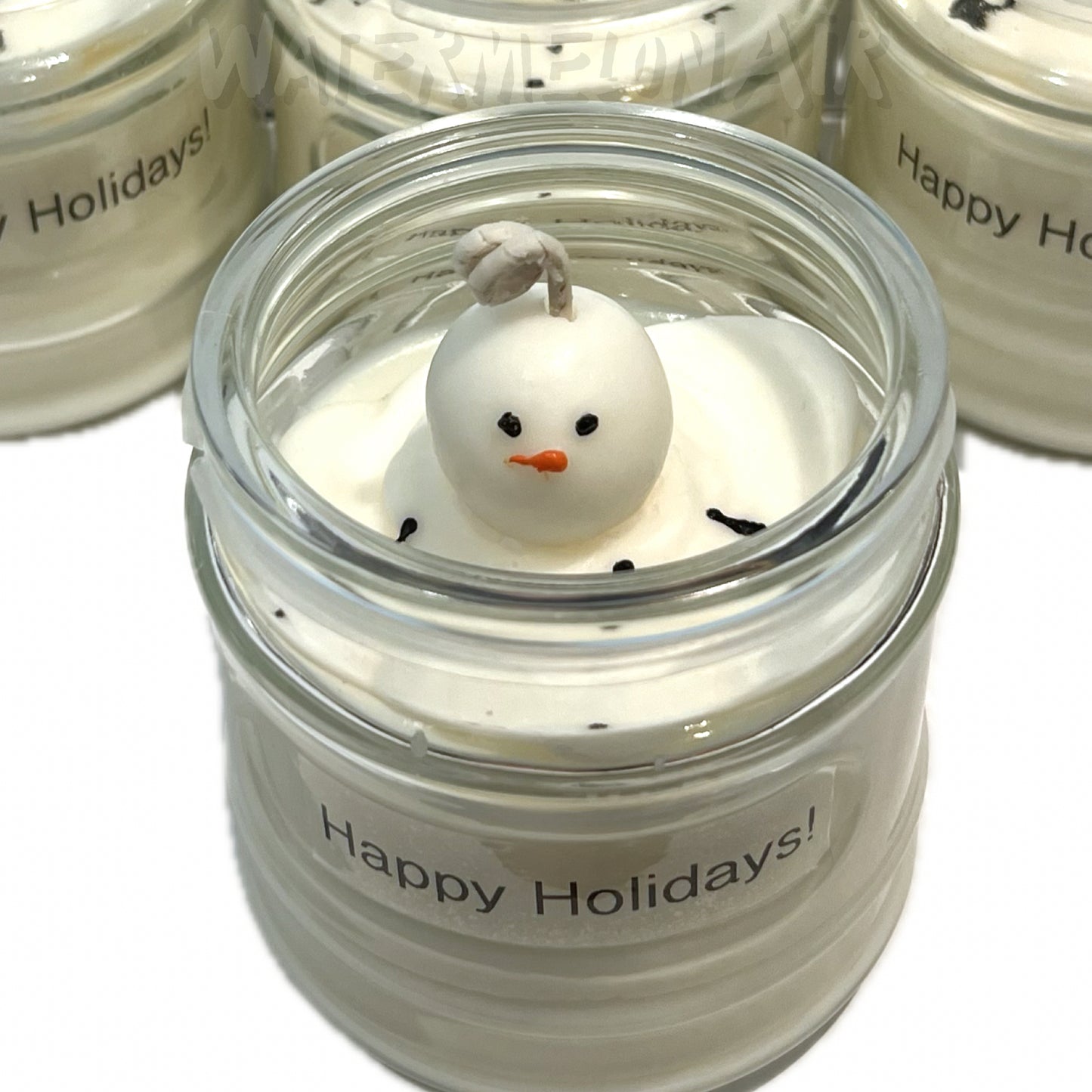 SNOWMAN MARSHMALLOW 12oz Soy Candle | Holiday gift | Food scent |decor candle | Snowman candle