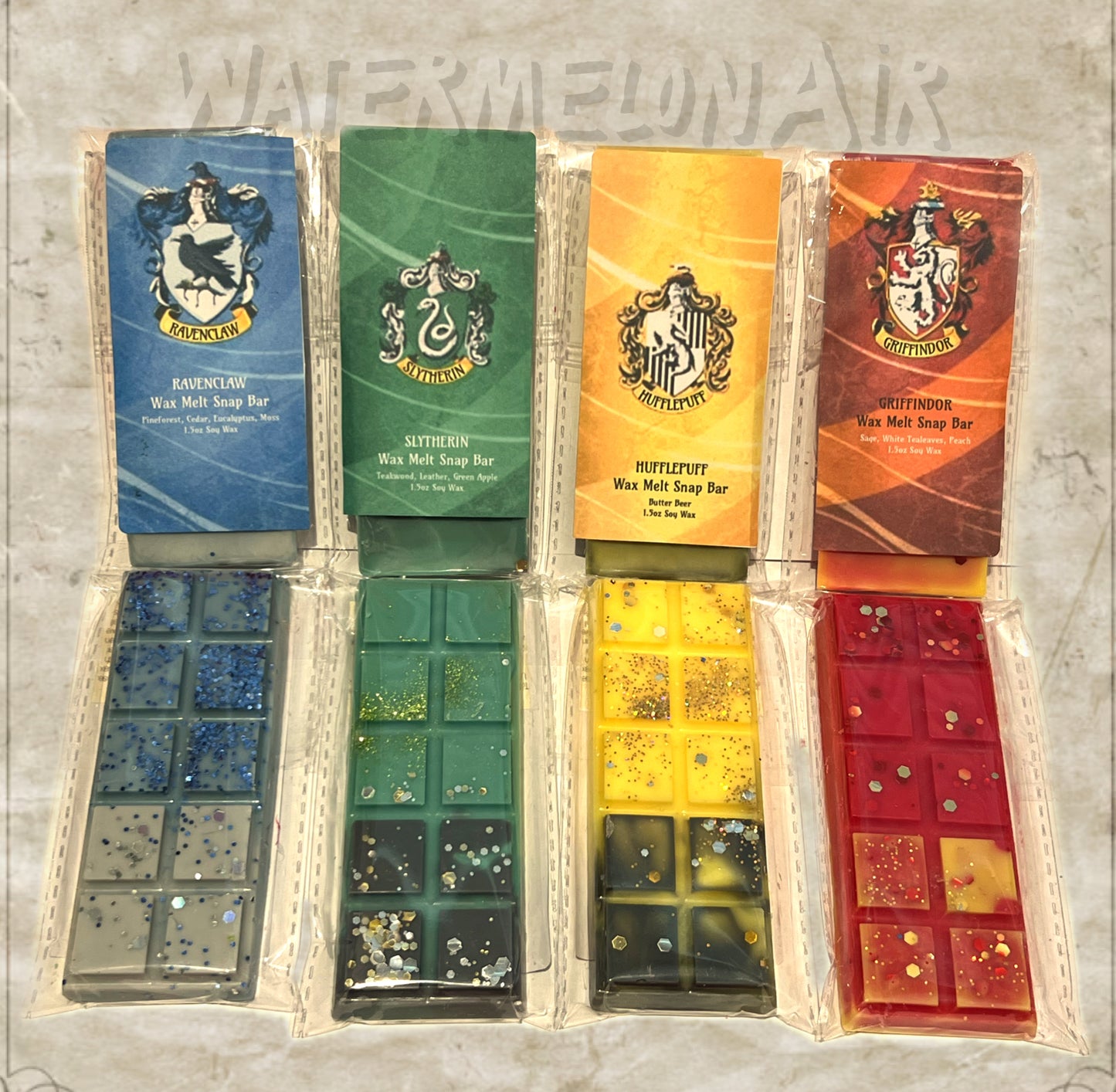 WIZARD INSPIRED WAX MELT Gift Set | Wizard Four Houses | HP fans | House Scented Wax Melts