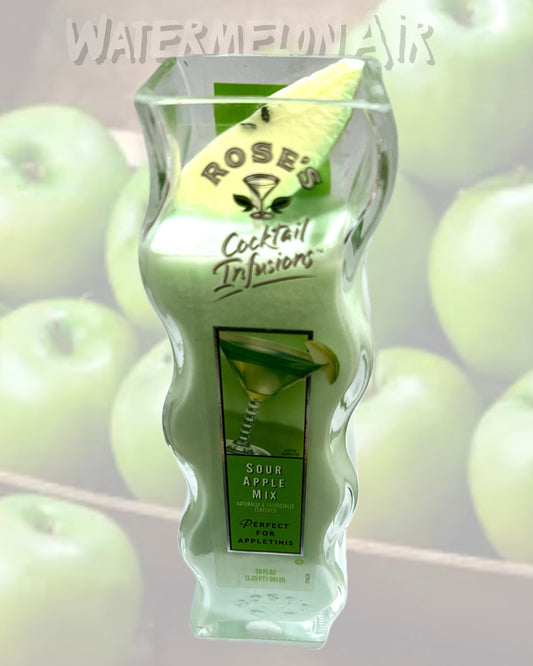 GREEN APPLE Bottle Candle | Soy Wax | Bar Candle| Candy Apple Scent