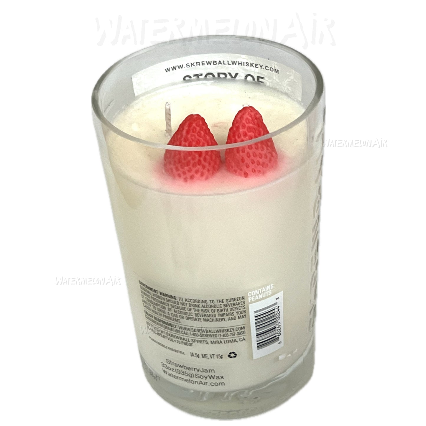 SCREWBALL Strawberry Jam Bottle Candle