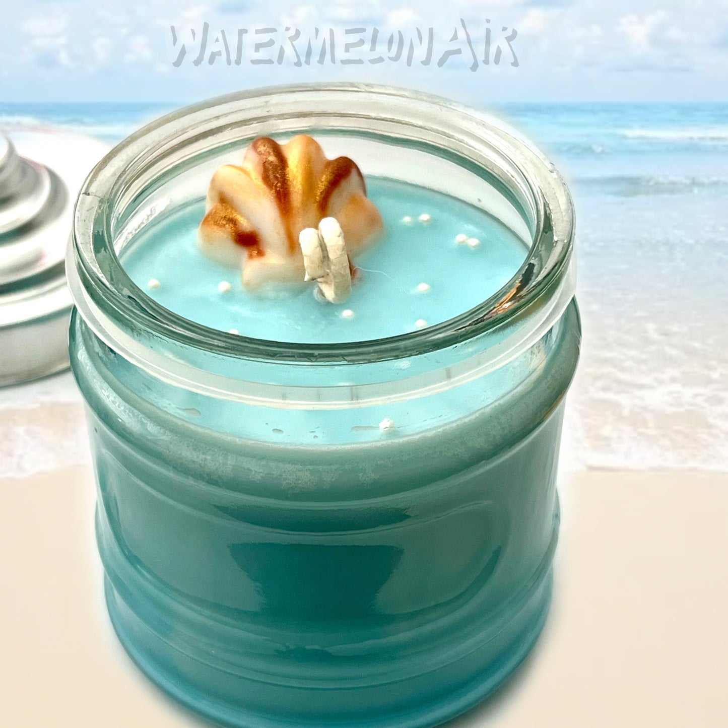 SALTY SEA Soy Candle | 14oz | house warming gift | natural soy wax | smells like a spa | Sea Salt Scent