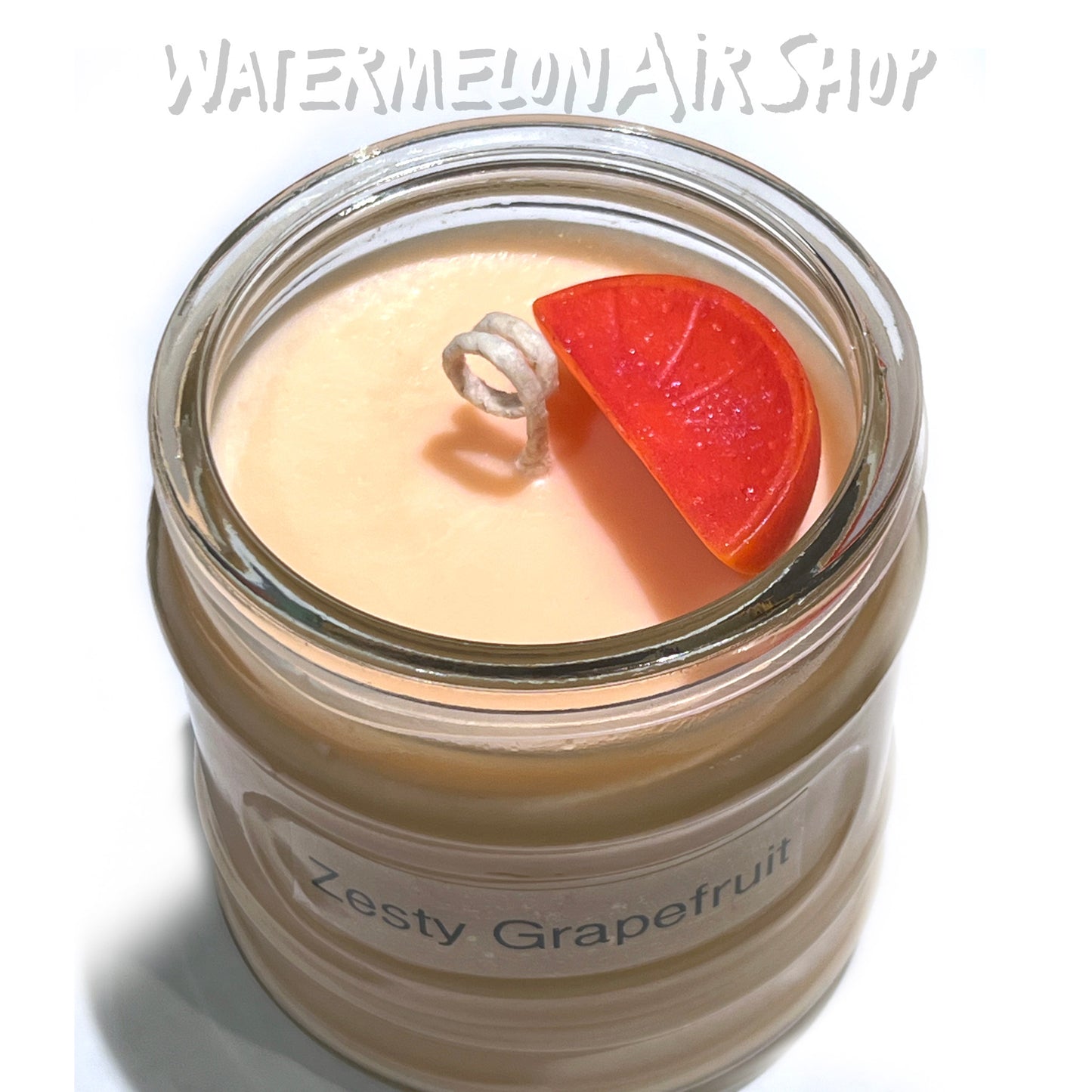 GRAPEFRUIT ZESTY Soy Candle | 14oz | house warming gift | natural soy wax | smells like GRAPEFRUIT | FOOD Scent