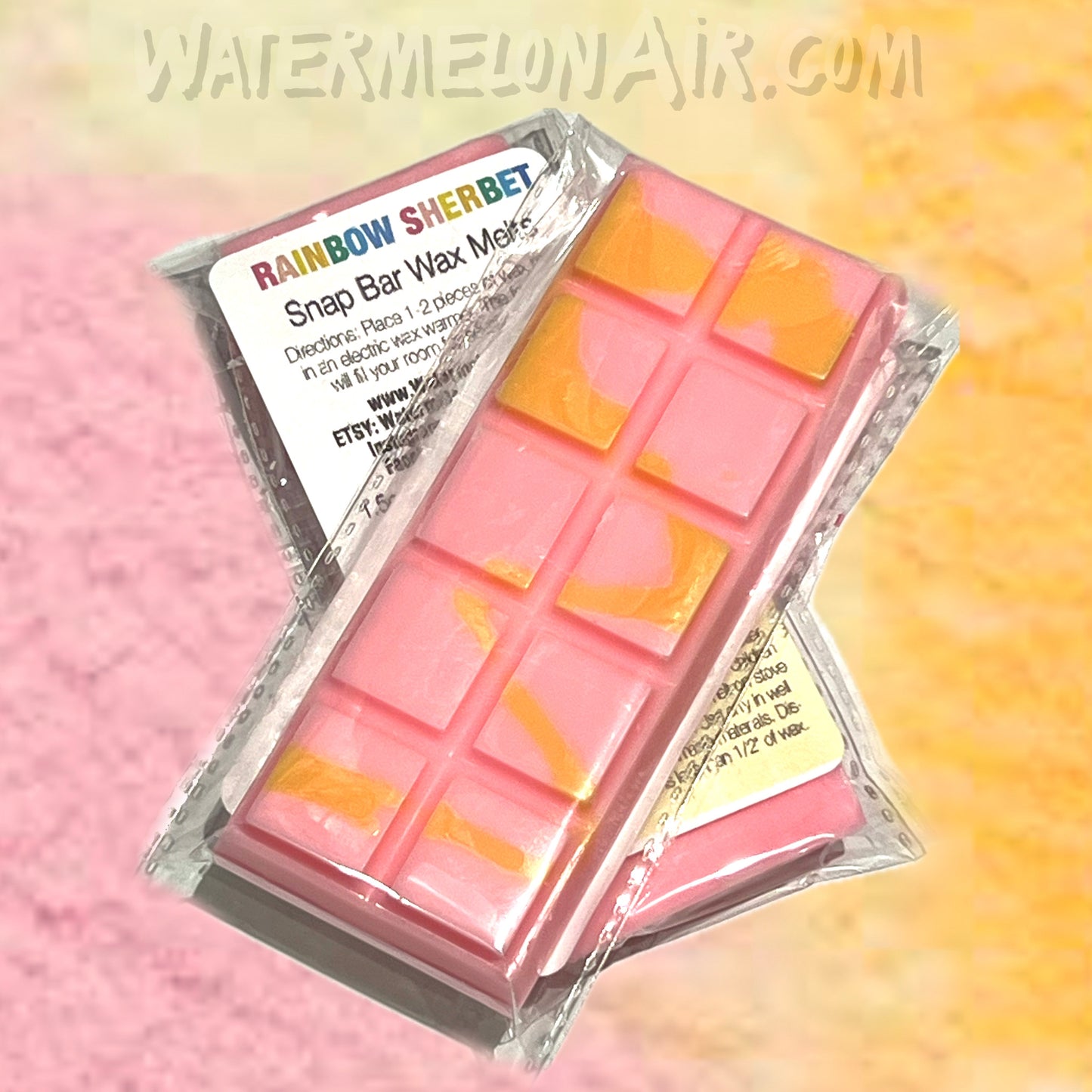 RAINBOW SHERBET Snap Bar Wax Melts | Nostalgic | Ice Cream Truck | Fun Scent