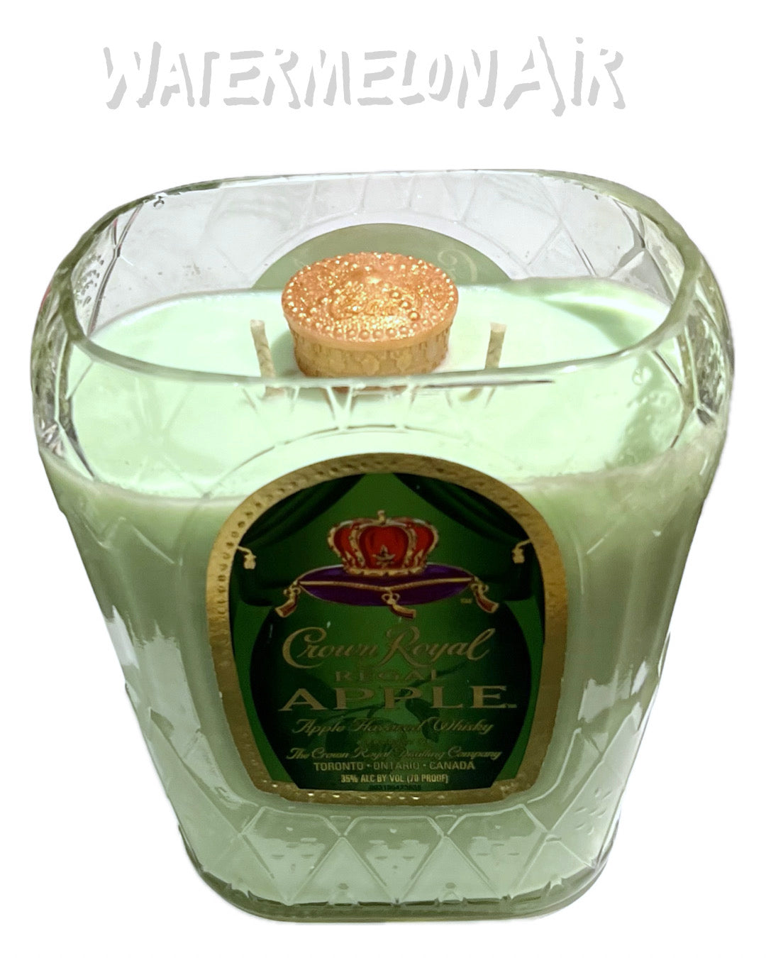 Crown Royal GREEN APPLE Bottle Candle 33oz