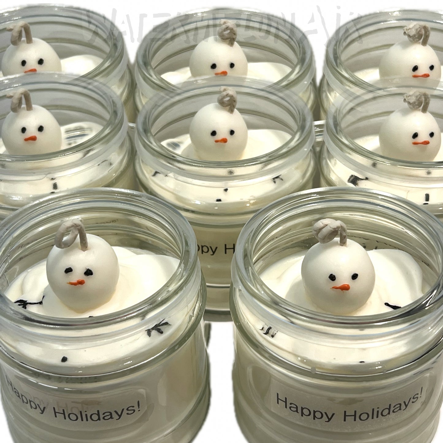 SNOWMAN MARSHMALLOW 12oz Soy Candle | Holiday gift | Food scent |decor candle | Snowman candle