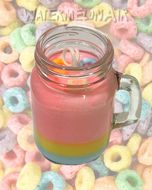 FRUIT LOOPY | Soy Candle | 4oz | Candle Gift | natural soy wax |  smells like fruit loops | fruit loopy scent