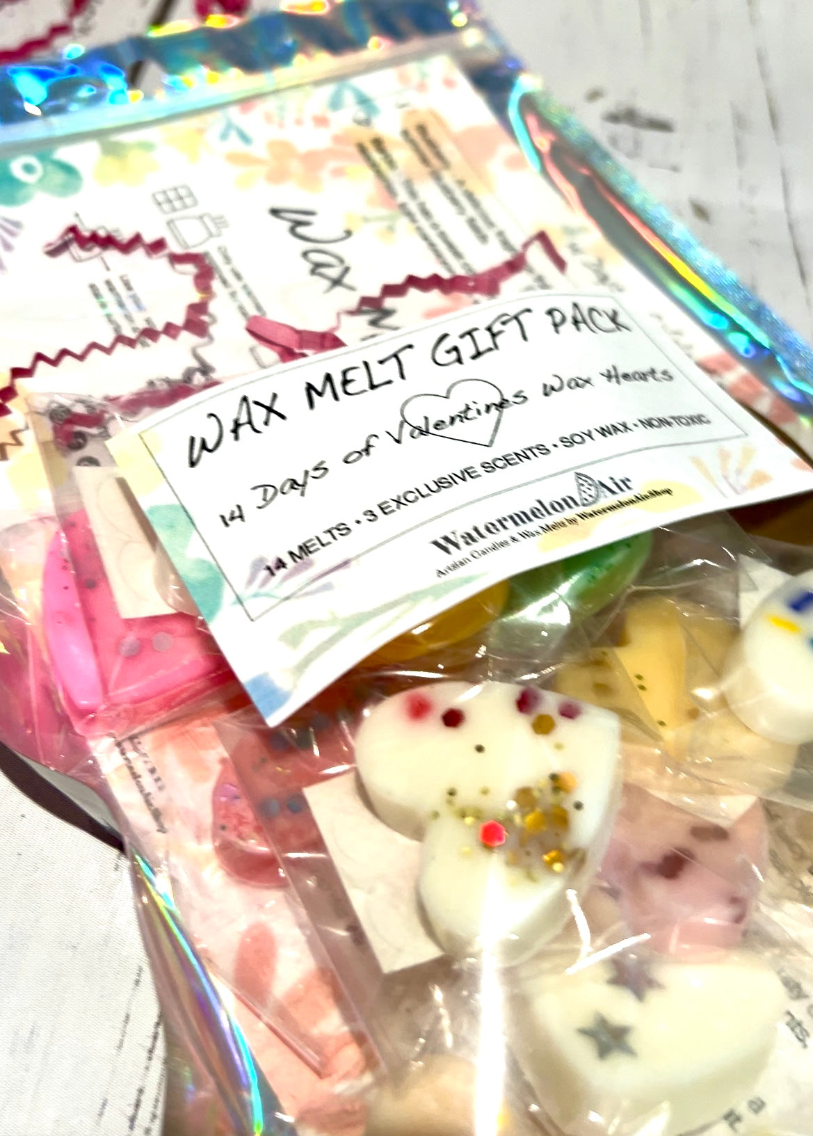 14 Days of Valentine’s Wax Melt Hearts Gift Pack | Valentines Day | Valentines Gifts | Galentines Day gifts | Wax Melt Gift Set