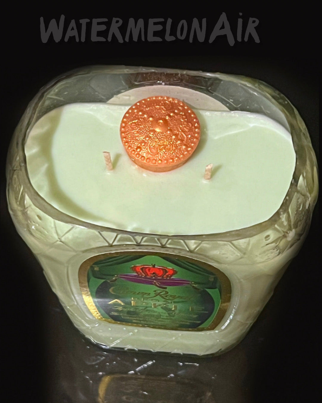 Crown Royal GREEN APPLE Bottle Candle 33oz