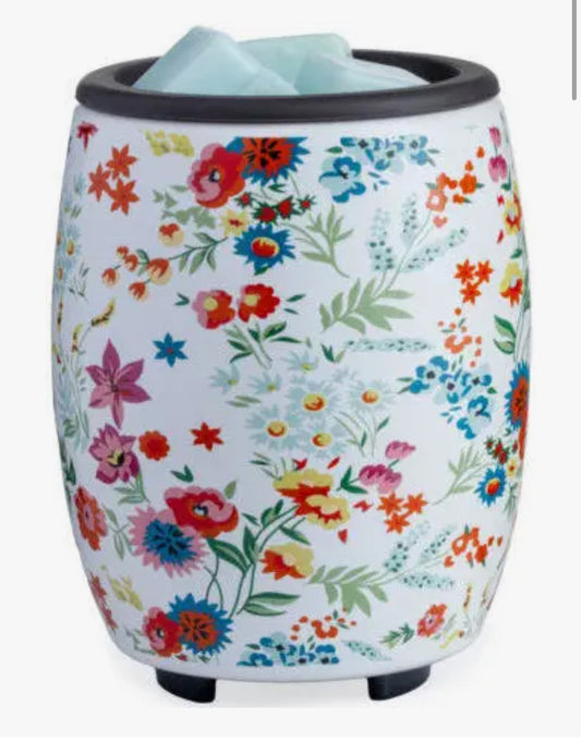 Floral Wild Flowers Flip Dish Wax Warmer