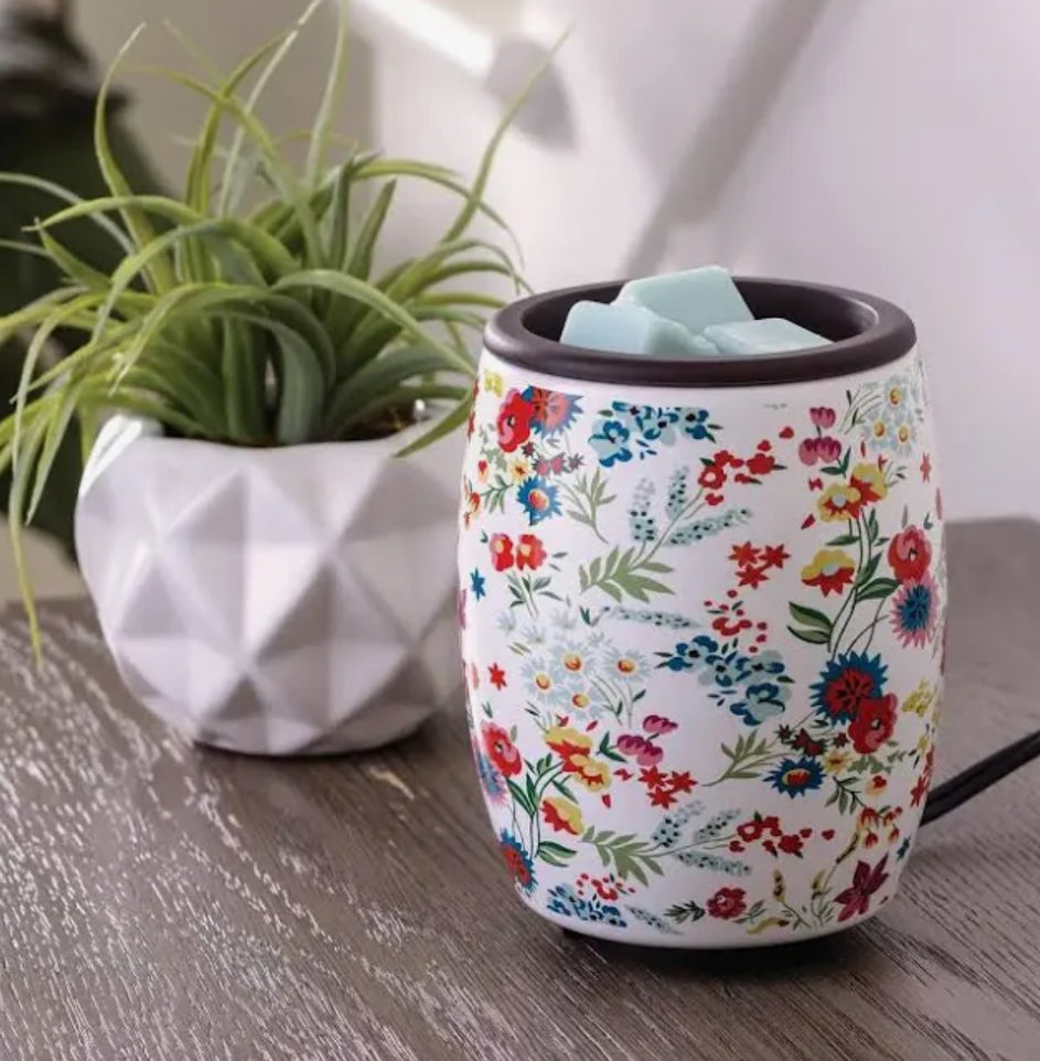 Floral Wild Flowers Flip Dish Wax Warmer