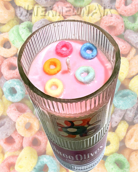 FRUIT LOOPY Bottle Candle | cereal candle | cheerful | gift