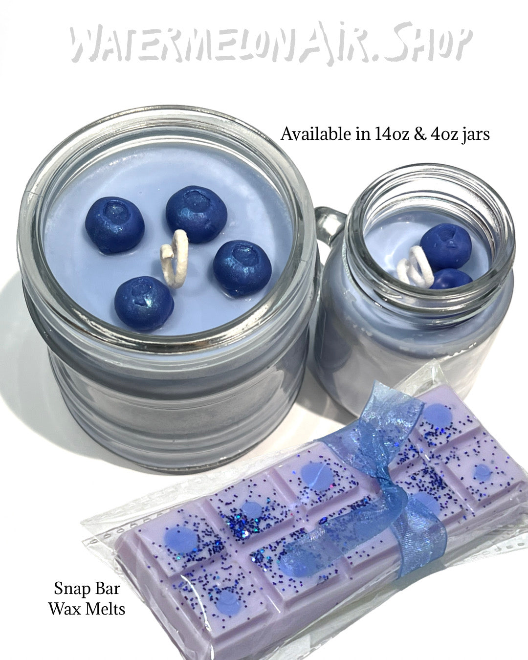 BLUEBERRY Soy Candle | 4oz | travel size candle | natural soy wax | smells like BLUEBERRIES | FOOD Scent